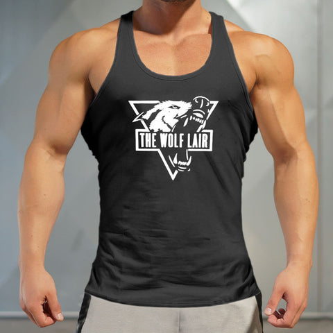 Muscle Fitness Men's Sleeveless Vests 2017 Bodybuilding New The Wolf Lair Solid Color Cotton Breathable Singlets Gyms Tank Tops - Wolfmall