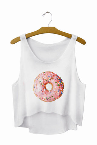 SexeMara 2018 "Teen Wolf" Letters Print White Crop Tops Summer Sexy Short Tank Tops Women Cropped Cute Fashion Loose Vest F722 - Wolfmall