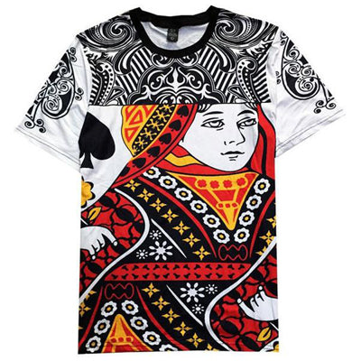 ONSEME Unisex-Adult Hipster 3D T Shirt Tees Funny Eagle/Lions/Skull/Boss Dog/Wolf/King Queen Prints TShirts Hip Hop Tops - Wolfmall