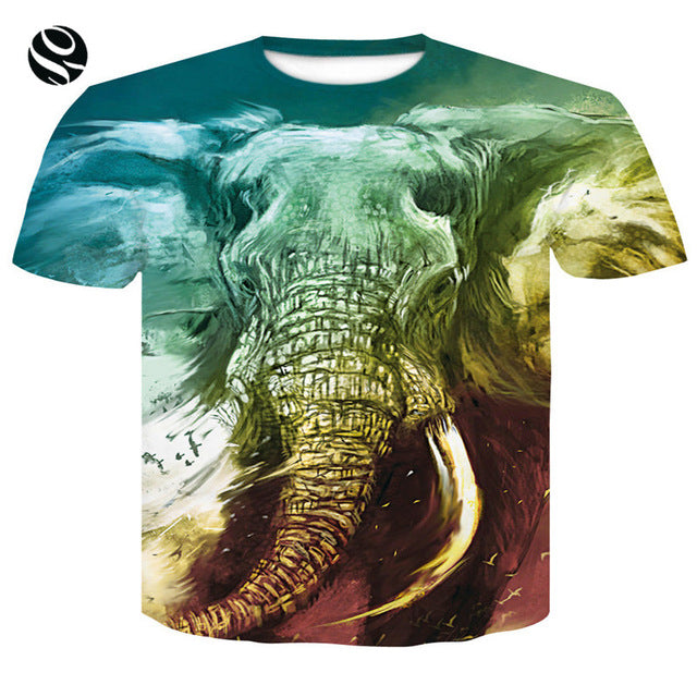 2018 Cool T-shirt Men/Women 3d Tshirt Print Print  Wolf Howling To The Moon Short Sleeve Summer Tops Tees T shirt Fashion - Wolfmall
