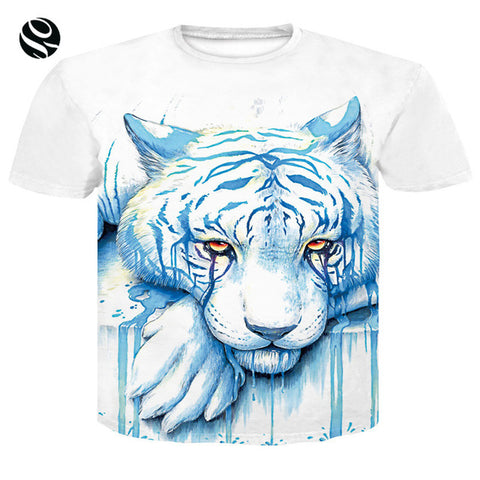 2018 Cool T-shirt Men/Women 3d Tshirt Print Print  Wolf Howling To The Moon Short Sleeve Summer Tops Tees T shirt Fashion - Wolfmall
