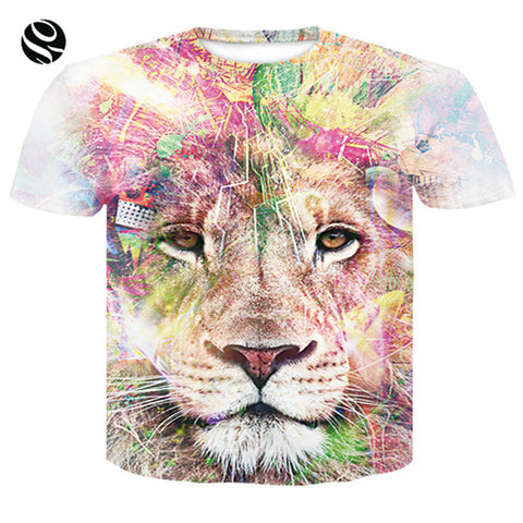 2018 Cool T-shirt Men/Women 3d Tshirt Print Print  Wolf Howling To The Moon Short Sleeve Summer Tops Tees T shirt Fashion - Wolfmall
