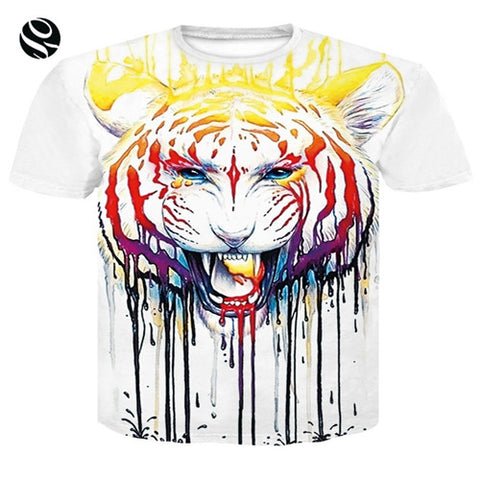 2018 Cool T-shirt Men/Women 3d Tshirt Print Print  Wolf Howling To The Moon Short Sleeve Summer Tops Tees T shirt Fashion - Wolfmall