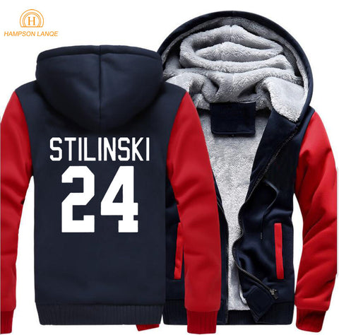 TV Show Teen Wolf Stilinski 24 thicken men sweatshirt 2018 spring winter warm fleece hoodies men brand-clothing men hoody jacket - Wolfmall