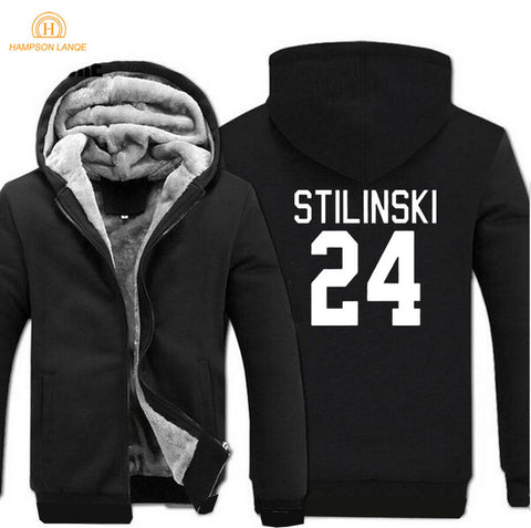 TV Show Teen Wolf Stilinski 24 thicken men sweatshirt 2018 spring winter warm fleece hoodies men brand-clothing men hoody jacket - Wolfmall