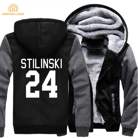 TV Show Teen Wolf Stilinski 24 thicken men sweatshirt 2018 spring winter warm fleece hoodies men brand-clothing men hoody jacket - Wolfmall