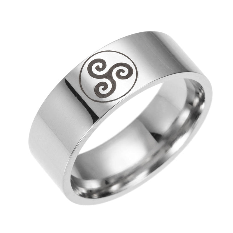 Teen Wolf Logo Stainless Steel Rings movie ring 316 Titanium men and women ring Jewelry - Wolfmall