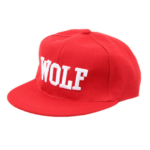 New Hot Wolf Snapback Flat Along The Hat Baseball Cap Hip-hop Bone Exo Peaked Gorro Sun Hats High Quality HO677030 - Wolfmall