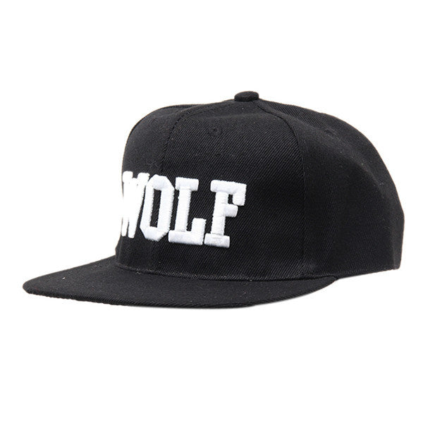 New Hot Wolf Snapback Flat Along The Hat Baseball Cap Hip-hop Bone Exo Peaked Gorro Sun Hats High Quality HO677030 - Wolfmall