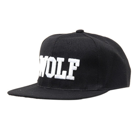 New Hot Wolf Snapback Flat Along The Hat Baseball Cap Hip-hop Bone Exo Peaked Gorro Sun Hats High Quality HO677030 - Wolfmall
