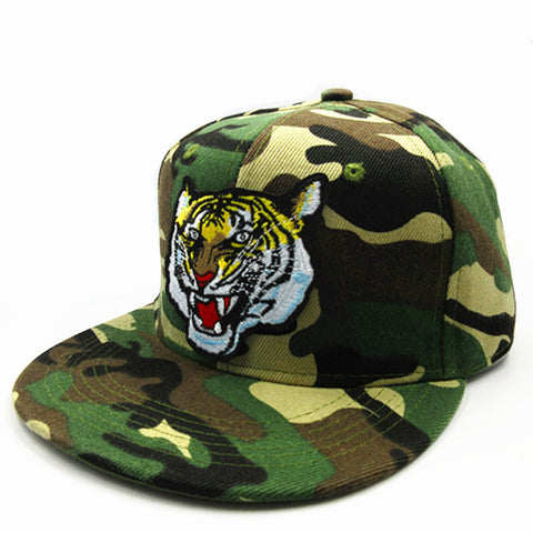LDSLYJR 23 style Wolf leopard tiger bear cotton camouflage Baseball Cap hip-hop cap Snapback Hats for kids and adult size - Wolfmall