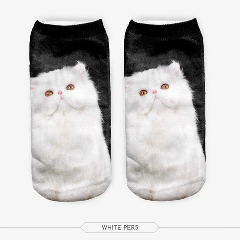 Wholesale 3D Print Wolf Ventilate Polyester Ankle Socks Unisex Spring/Autumn New Arrivals - Wolfmall