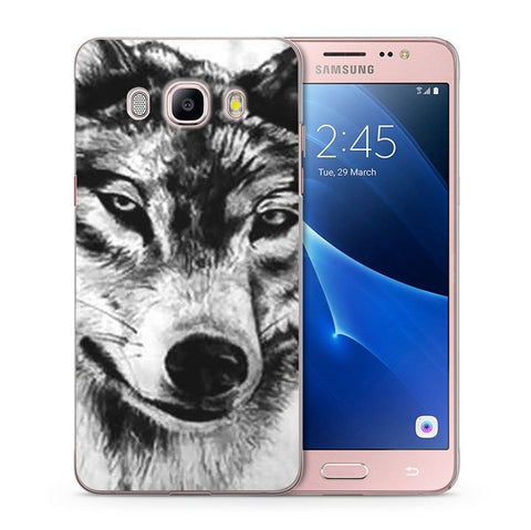 For Samsung Galaxy A3 A5 2016 2015 2017 prime J1 J2 J3 J5 J7 G530H S8/plus Note 8 TPU Silicon Colorful Wolf Cool Cover Case C104 - Wolfmall