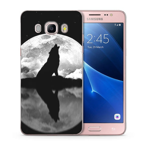 For Samsung Galaxy A3 A5 2016 2015 2017 prime J1 J2 J3 J5 J7 G530H S8/plus Note 8 TPU Silicon Colorful Wolf Cool Cover Case C104 - Wolfmall