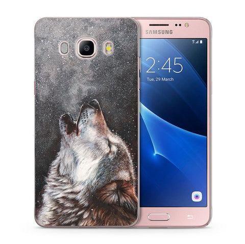 For Samsung Galaxy A3 A5 2016 2015 2017 prime J1 J2 J3 J5 J7 G530H S8/plus Note 8 TPU Silicon Colorful Wolf Cool Cover Case C104 - Wolfmall