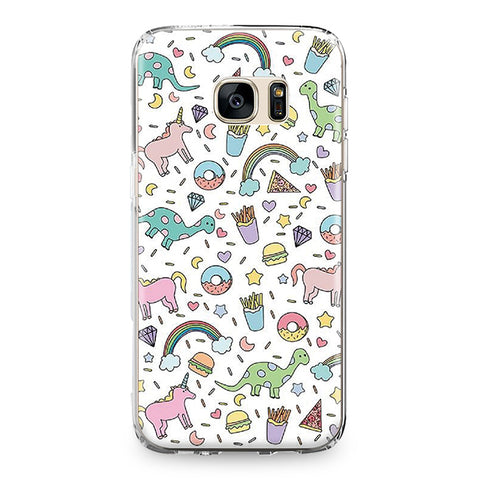 Lovely Pineapple White Wolf Stone Pattern TPU Phone Case for Sumsung Galaxy J3 J5 J7 A3 A5 2015 2016 2017 Silicone Case Fundas - Wolfmall