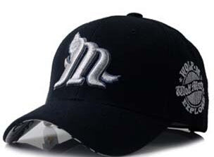 2016 Fashion Spring&Summer Hats for Women and Men Letter" M Wolf "Hip Hop Baseball Caps Snapback Cap  Candy Color - Wolfmall