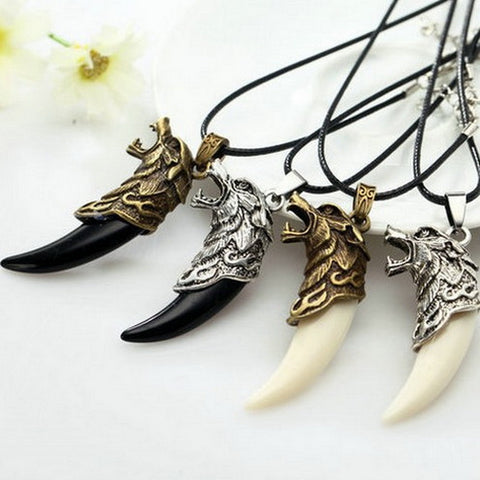 Hot Wolf Tooth Tooth Design Necklace Cool Man/Boy Titanium Steel Domineering Animal Courage Pendant Free Shipping - Wolfmall