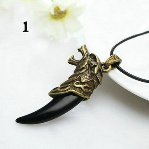 Hot Wolf Tooth Tooth Design Necklace Cool Man/Boy Titanium Steel Domineering Animal Courage Pendant Free Shipping - Wolfmall
