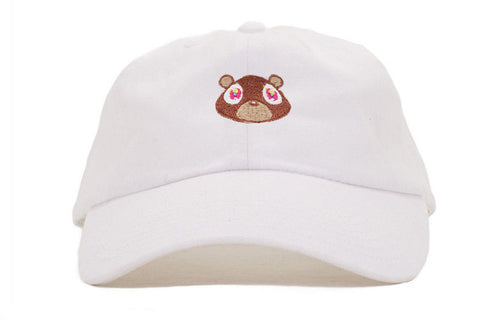 New Kanye west Heart break album logo with colb by kaws bear dad hat Kanye West Wolves cap i feel like pablo hats KERMIT TEA Hat - Wolfmall