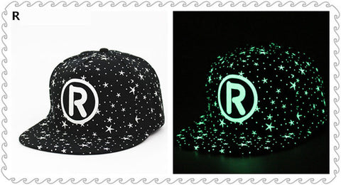 2017 NEW fluorescent light male Ms. hat hip-hop hat cap Black BTS EXO hip-hop hat flat brim baseball hat BOY Baseball Caps - Wolfmall