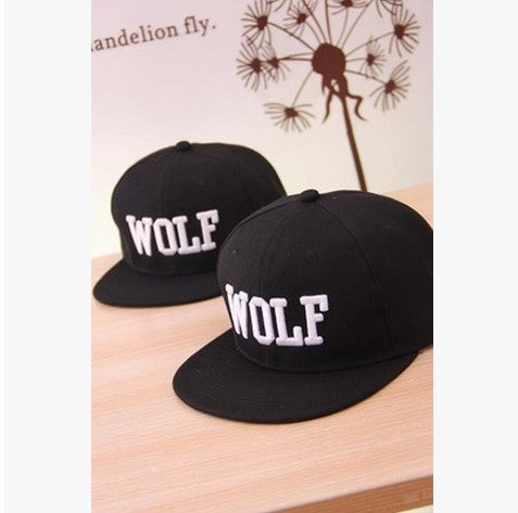 New Hot Wolf Snapback Flat Along The Hat Baseball Cap Hip-hop Bone Exo Peaked Gorro Sun Hats - Wolfmall