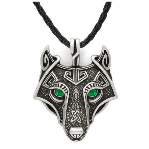 Youe shone 5 Colors 1pcs Norse Vikings Pendant Necklace Norse Wolf Head Necklace Original Animal Jewelry Wolf Head hange - Wolfmall