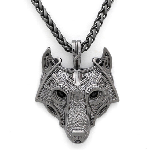 Youe shone 5 Colors 1pcs Norse Vikings Pendant Necklace Norse Wolf Head Necklace Original Animal Jewelry Wolf Head hange - Wolfmall