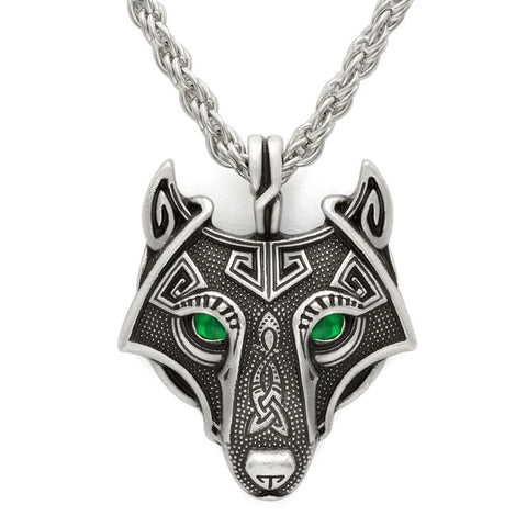 Youe shone 5 Colors 1pcs Norse Vikings Pendant Necklace Norse Wolf Head Necklace Original Animal Jewelry Wolf Head hange - Wolfmall