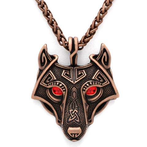 Youe shone 5 Colors 1pcs Norse Vikings Pendant Necklace Norse Wolf Head Necklace Original Animal Jewelry Wolf Head hange - Wolfmall