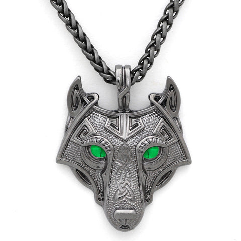 Youe shone 5 Colors 1pcs Norse Vikings Pendant Necklace Norse Wolf Head Necklace Original Animal Jewelry Wolf Head hange - Wolfmall