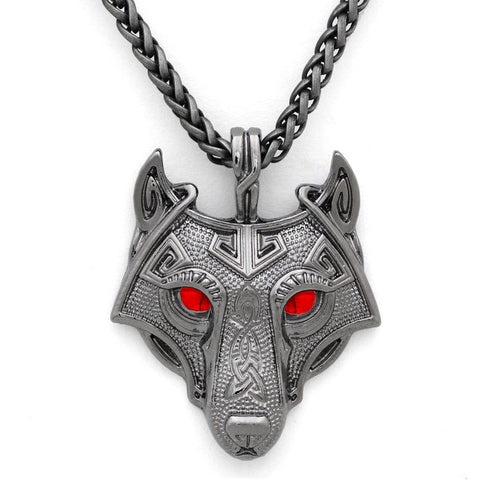 Youe shone 5 Colors 1pcs Norse Vikings Pendant Necklace Norse Wolf Head Necklace Original Animal Jewelry Wolf Head hange - Wolfmall