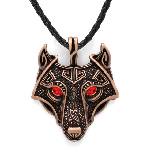 Youe shone 5 Colors 1pcs Norse Vikings Pendant Necklace Norse Wolf Head Necklace Original Animal Jewelry Wolf Head hange - Wolfmall