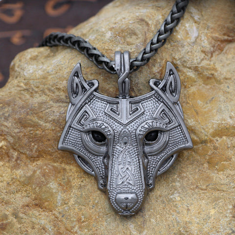 Youe shone 5 Colors 1pcs Norse Vikings Pendant Necklace Norse Wolf Head Necklace Original Animal Jewelry Wolf Head hange - Wolfmall