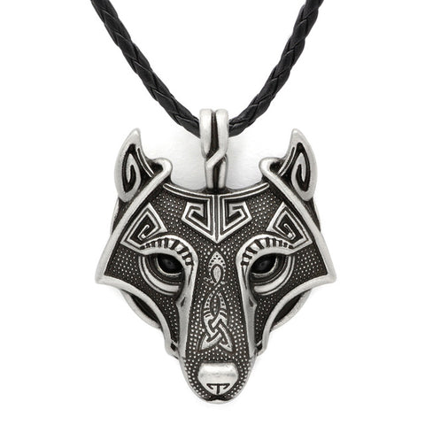 Youe shone 5 Colors 1pcs Norse Vikings Pendant Necklace Norse Wolf Head Necklace Original Animal Jewelry Wolf Head hange - Wolfmall