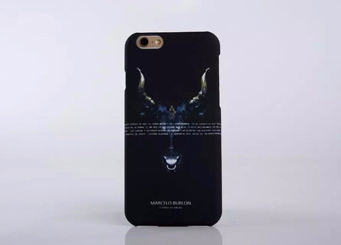 New Marcelo Burlon Animals Tiger Snake Wolf Fox Wings Phone Funda Case Hard PC Cover For iphone 5 5s se 6 6s 6plus 7 7plus Capa - Wolfmall