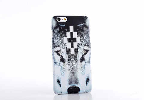 New Marcelo Burlon Animals Tiger Snake Wolf Fox Wings Phone Funda Case Hard PC Cover For iphone 5 5s se 6 6s 6plus 7 7plus Capa - Wolfmall