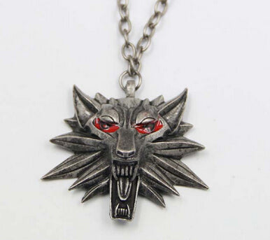Top quality the Witcher pendant 2016 medallion wizard wolf 3 Medallion Pendant Necklace Wolf Head Necklace Woman  U Pick Color - Wolfmall