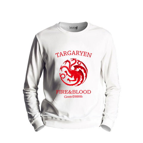 Thick Material Top quality dragon game of thrones hoodies sweatshirt  casual winter is coming wolf head coat jacket - Wolfmall