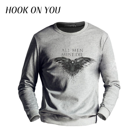 Thick Material Top quality dragon game of thrones hoodies sweatshirt  casual winter is coming wolf head coat jacket - Wolfmall