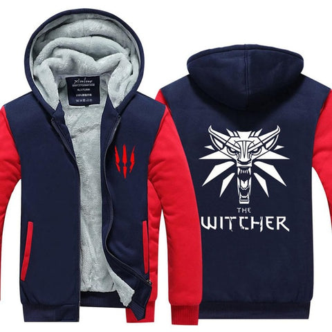 2017 Mens Hoodie winter The Witcher 3 Thicken Fleece Iron Wolf clothes With velvet US EU Plus Size clothing  cashmere Movie - Wolfmall