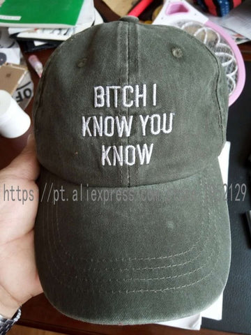 Rihanna  tour "bitch I know you know" army green cap drake summer sixteen tour merch Kanye West i feel like pablo hat wolves - Wolfmall