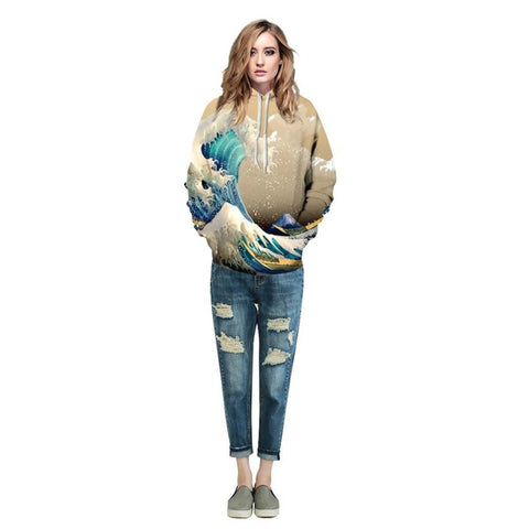 2017 Fashion Autumn Printed Hoodies Sweatshirts Men/Women 3D Wolf Galaxy Hooded Homme Muscle Funny Hoodies for Men - Wolfmall