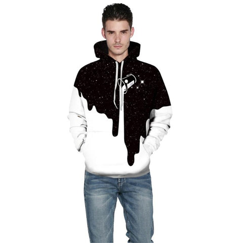 2017 Fashion Autumn Printed Hoodies Sweatshirts Men/Women 3D Wolf Galaxy Hooded Homme Muscle Funny Hoodies for Men - Wolfmall