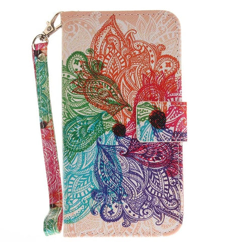 B42 Cute Pet Animals Lion Wolf Owl Leather Phone Case For Samsung Galaxy J3 Prime J5 2017 J527 J327 J730 G570 A3 A5 A520 Cover - Wolfmall