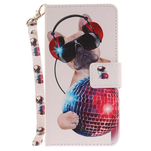 B42 Cute Pet Animals Lion Wolf Owl Leather Phone Case For Samsung Galaxy J3 Prime J5 2017 J527 J327 J730 G570 A3 A5 A520 Cover - Wolfmall