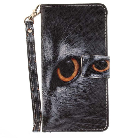 B42 Cute Pet Animals Lion Wolf Owl Leather Phone Case For Samsung Galaxy J3 Prime J5 2017 J527 J327 J730 G570 A3 A5 A520 Cover - Wolfmall