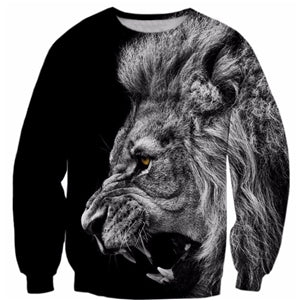 PLstar Cosmos 2017 New fashion Brand clothing Sweatshirt Cool Wolf/Lion/Cats/Doge 3D Animal Print Crewneck Sweatshirts Pullovers - Wolfmall