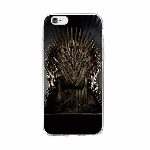 TOMOCOMO For iPhone 7 7Plus 6 6S 6Plus 8 8Plus X 5 5S SE Game Thrones Wolf  Soft TPU Phone Case Cover Coque Fundas For SAMSUNG - Wolfmall