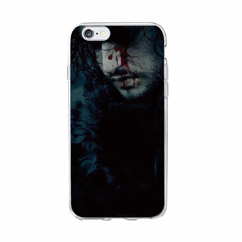 TOMOCOMO For iPhone 7 7Plus 6 6S 6Plus 8 8Plus X 5 5S SE Game Thrones Wolf  Soft TPU Phone Case Cover Coque Fundas For SAMSUNG - Wolfmall